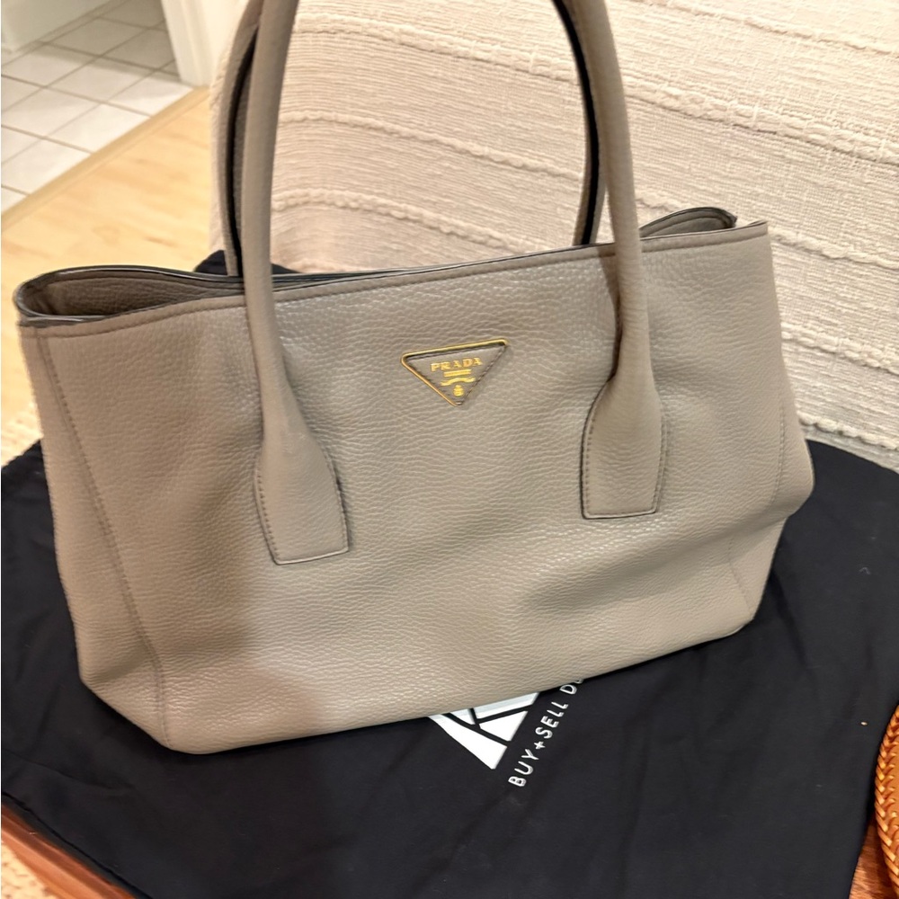 Prada Gray Shoulder Bag